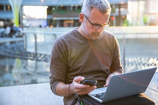 Man on laptop